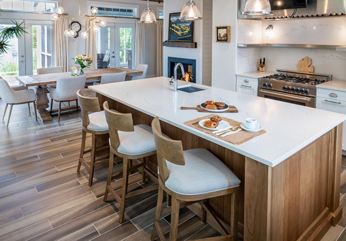 comptoirs de quartz pour les cuisines